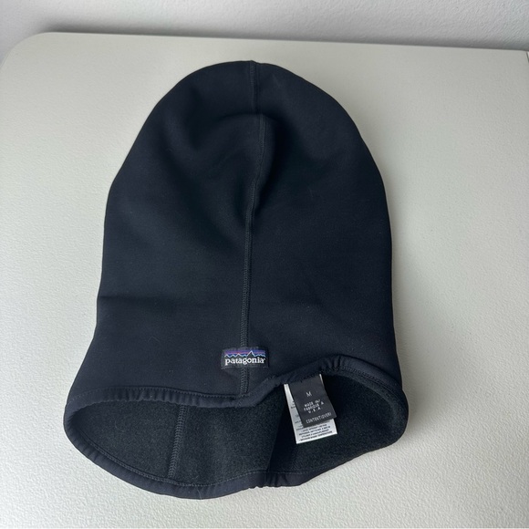 Patagonia Vintage Black Fleece Face Mask Cover Size Medium - Picture 2 of 5